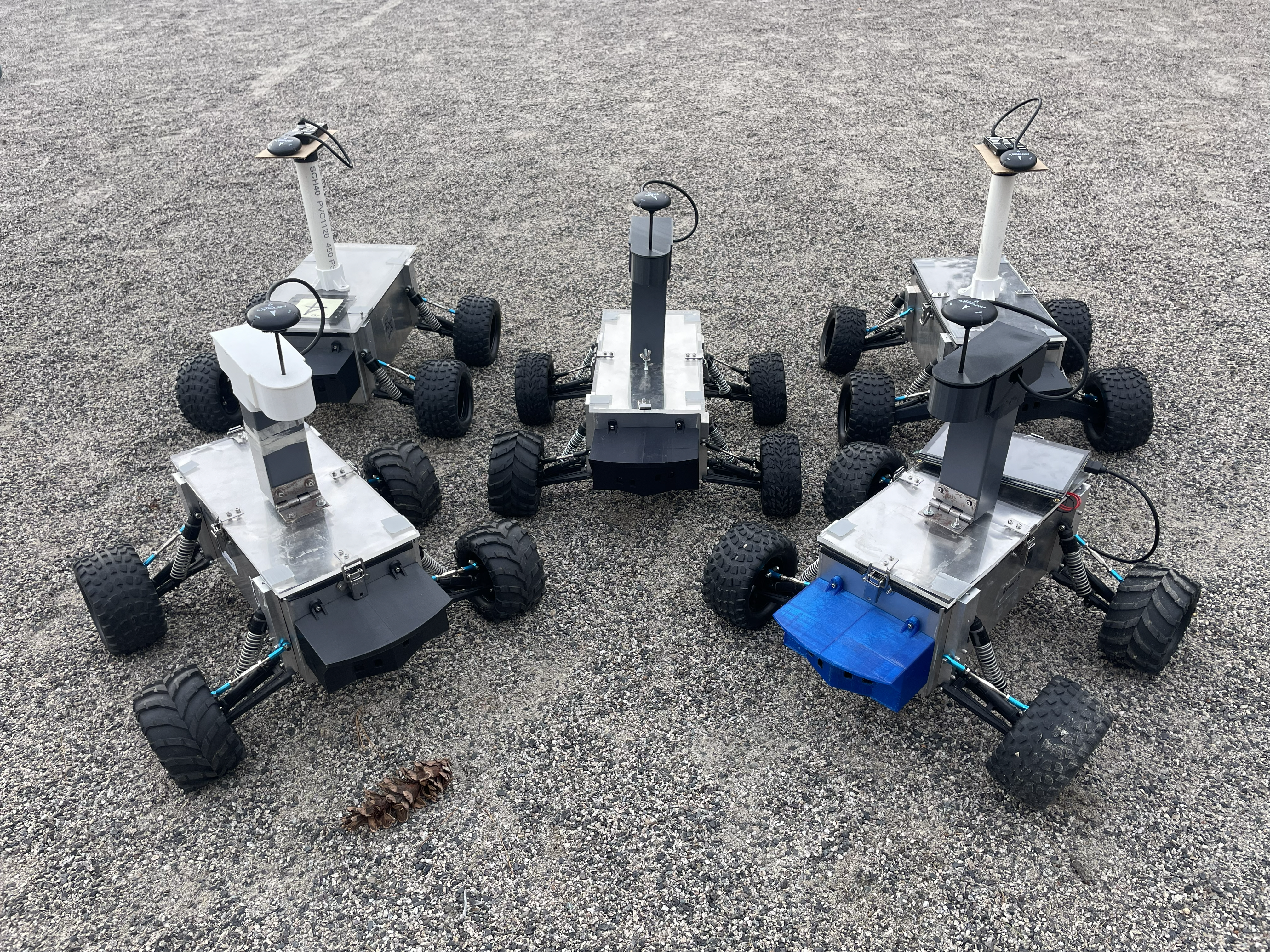 5 Rovers from the ETNavswarm Project